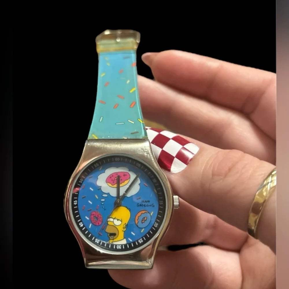 Collectible Swatch Watch ft. Homer Simpson & Donuts